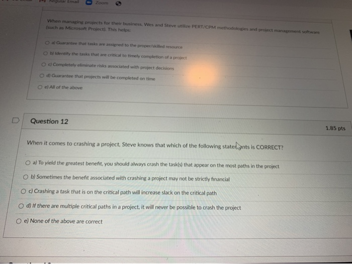 ular Email Zoom When managing projects for their