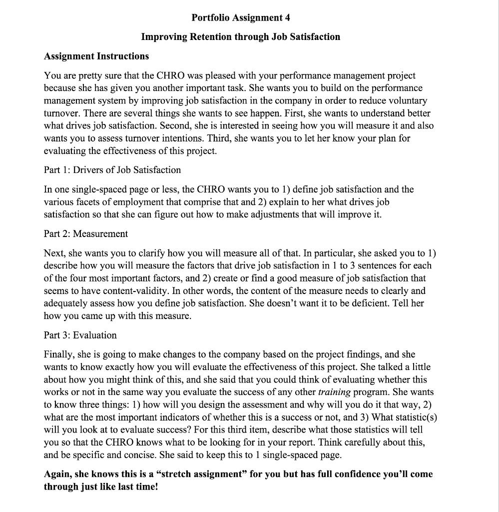 Portfolio Assignment 4 Improving Retention