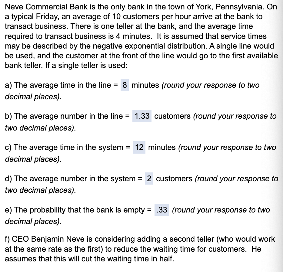 Neve Commercial Bank is the only bank in the town