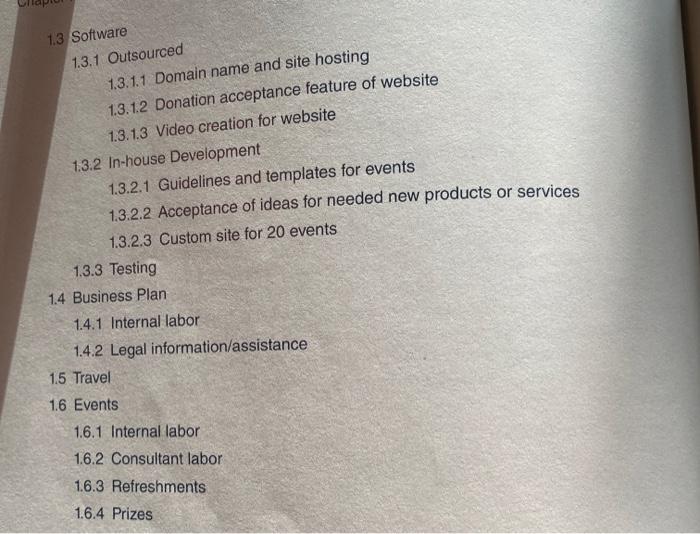 sks Prepare and print a one-page cost model for