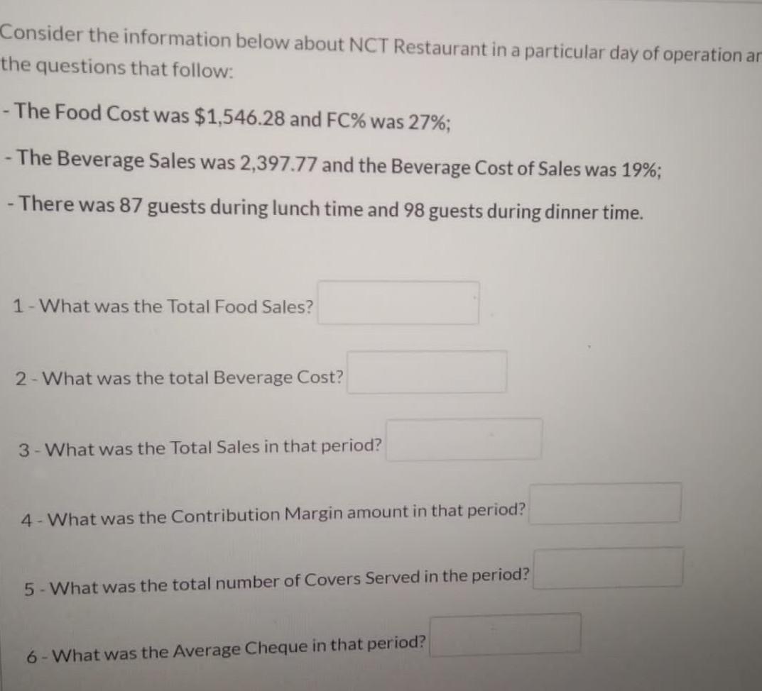 Consider the information below about NCT