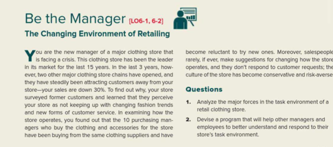 1- analyze the major forces in the task
