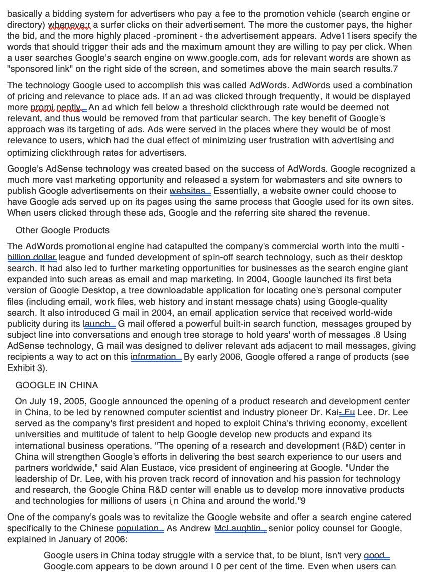 GOOGLE IN CHINA In less than 10 years of