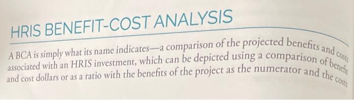 Please analyze the following A BCA is simply what