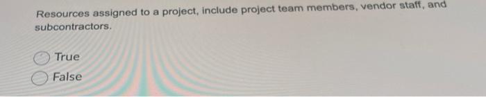 Resources assigned to a project, include project