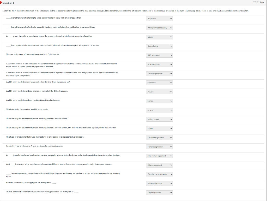 The Options are in the column on the right,