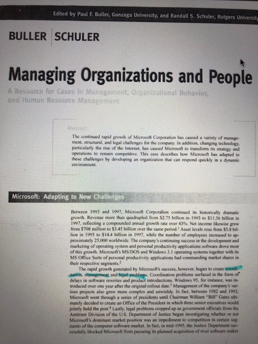 MICROSOFT QUESTION 1- WHAT CHALLENGES HAS