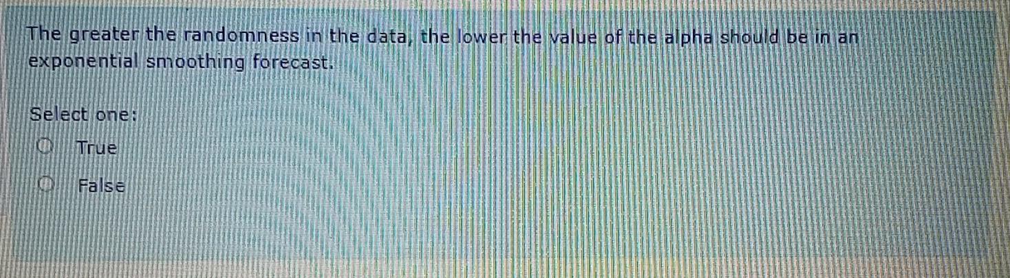 The greater the randomness in the data the lower