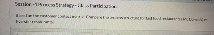 Session - 4 Process Strategy - Class