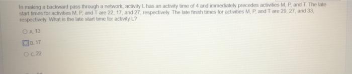 In making a backward pass through a network,