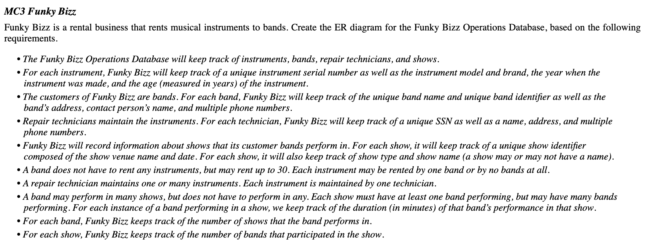 MC3 Funky Bizz Funky Bizz is a rental business