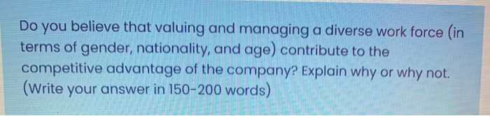 Do you believe that valuing and managing a