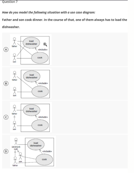 Question 7 How do you model the following