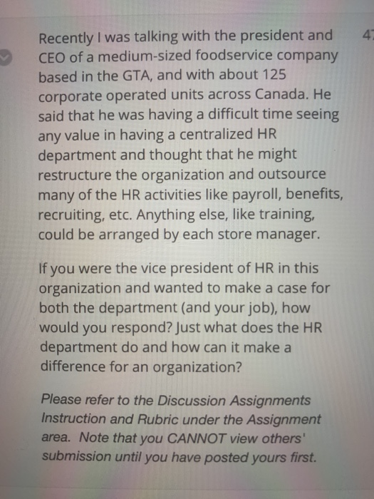 4 Recently I was talking with the president and