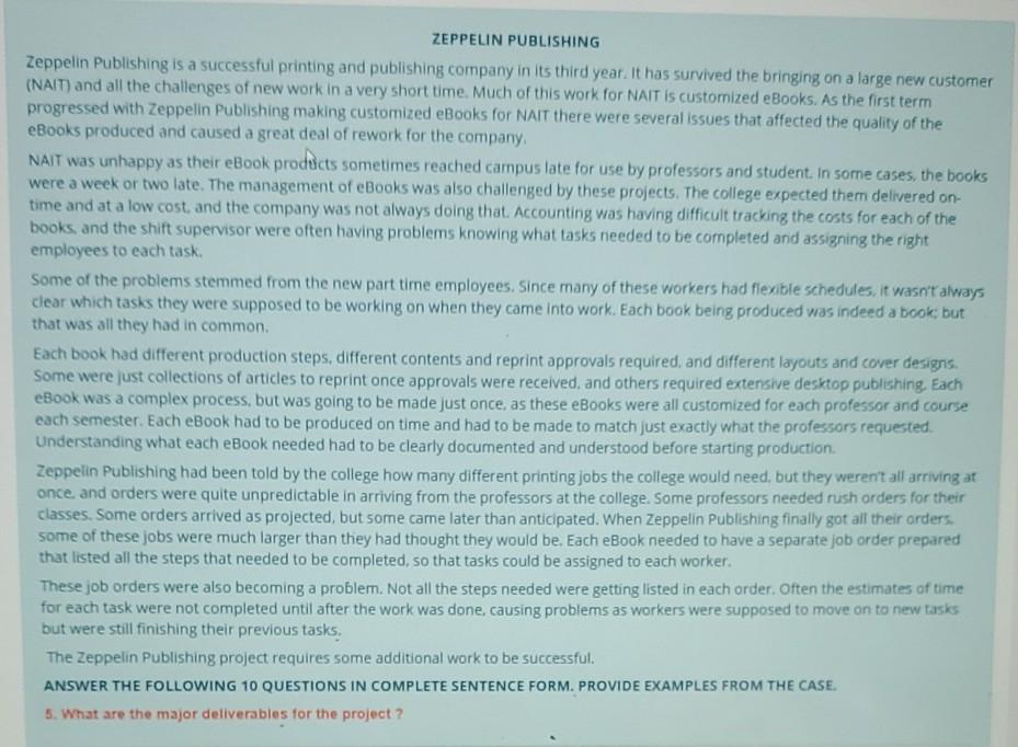 ZEPPELIN PUBLISHING Zeppelin Publishing is a