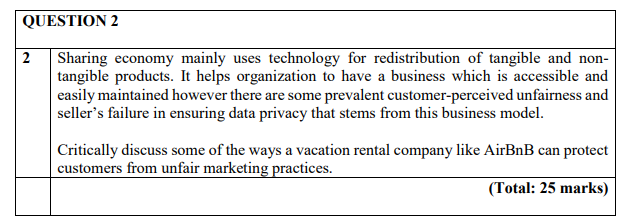 QUESTION 2 2 Sharing economy mainly uses