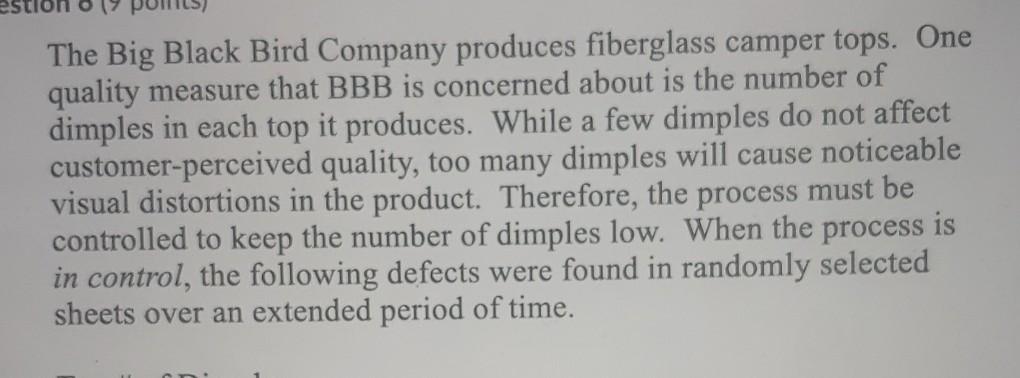The Big Black Bird Company produces fiberglass