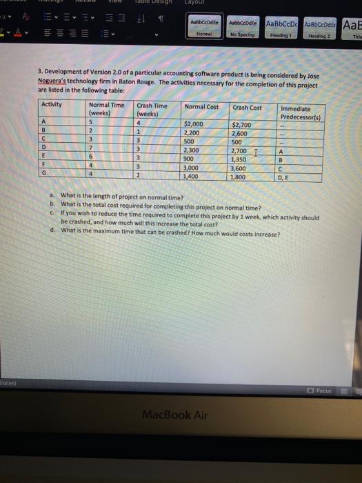 1. Task time estimates for the modification of an