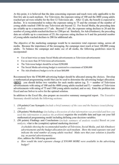 Case Study: Optimization DON'T HESITATE ....