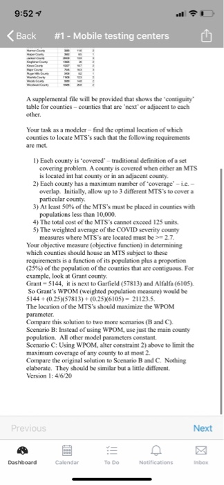 use excel solver and the spreadsheet given to