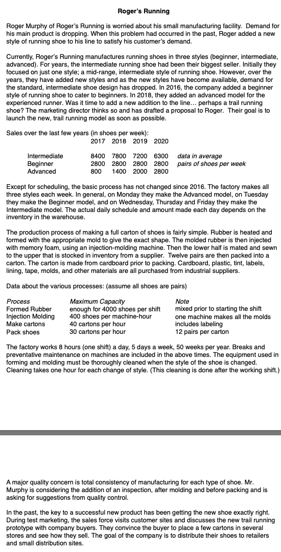 Rogers Running seems to be operating at about