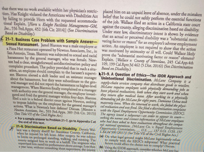 21-7,21-8 that there was no work available within