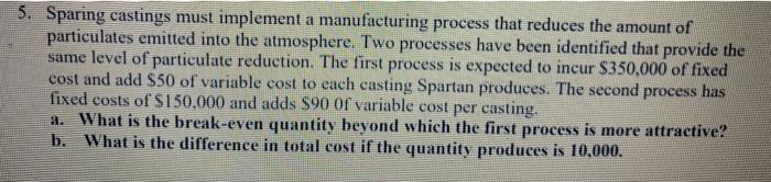 please give the answer for this? find break even