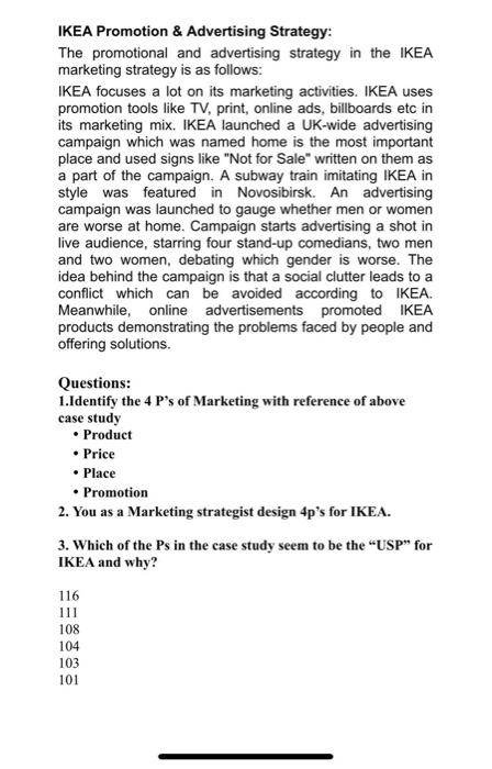 CASE STUDY - MARKETING MIX INTRODUCTION IKEA was