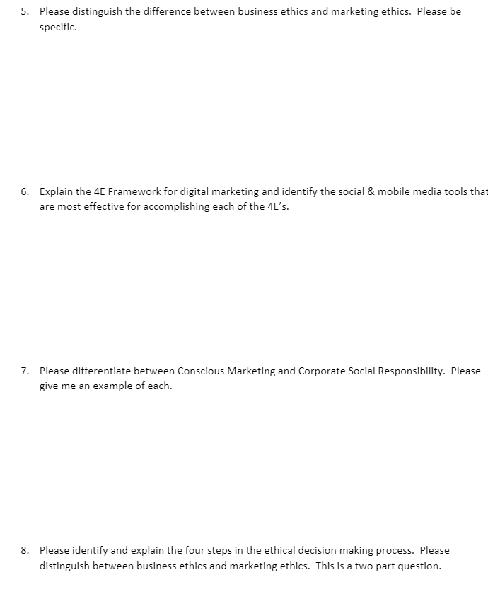 5. Please distinguish the difference between