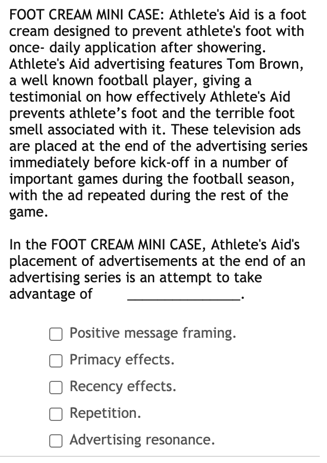 FOOT CREAM MINI CASE: Athlete's Aid is a foot