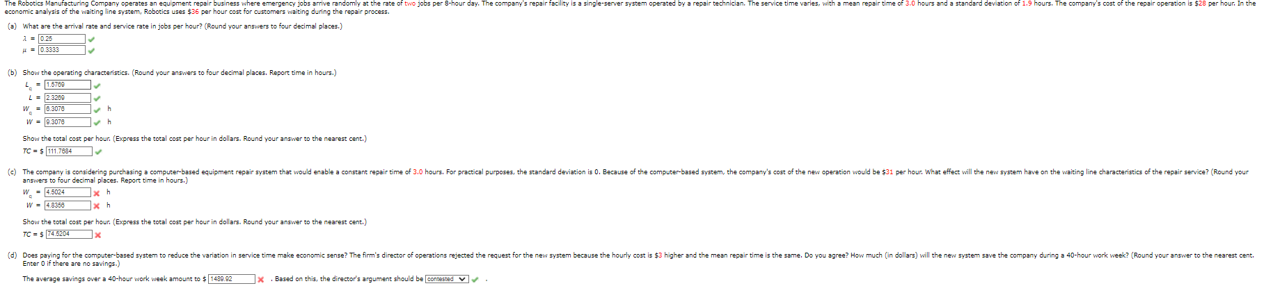 Please provide for the incorrect answers only.