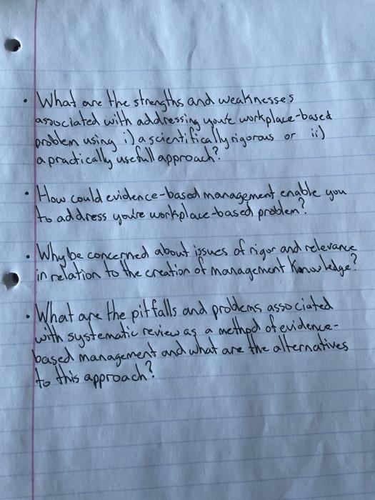 or :) you What are the strengths and weaknesses