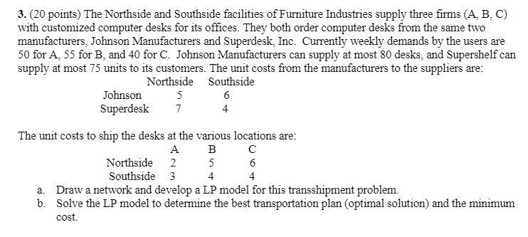 PLEASE USE EXCEL SOLVER AND SHOW STEPS 3. (20