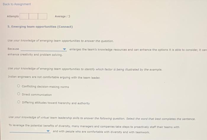 Back to Assignment Attempts Average / 3 5.