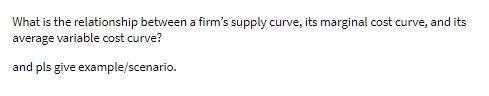 What is the relationship between a firm's supply