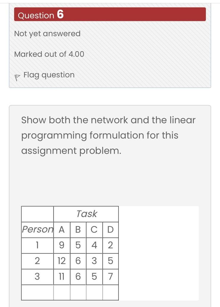 solve this question in linear programming model