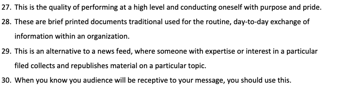 28. These are brief printed documents traditional
