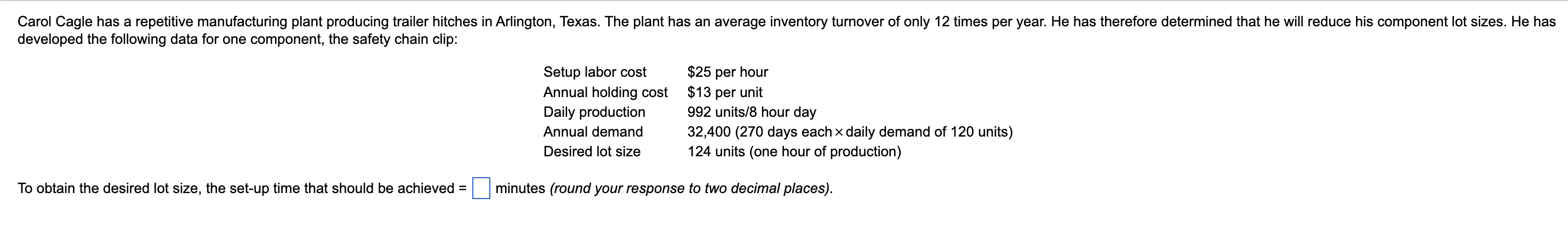 Show work please Carol Cagle has a repetitive