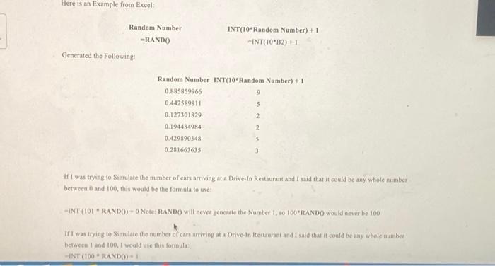 The function RANDO generates a Random Number from