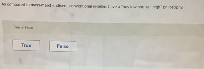 As compared to mass-merchandisers, conventional