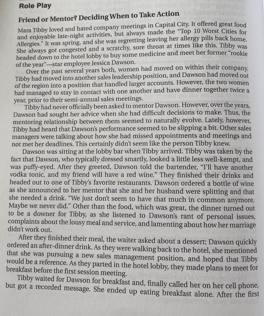 Information for the role play can be found on