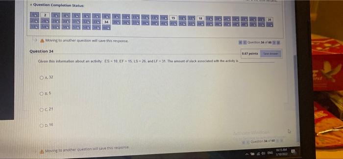 Question Completion Status: 2 Moving to another