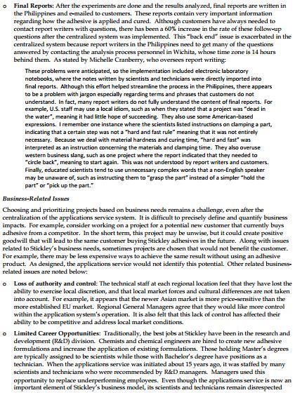 Make two recommendations for improvements using a