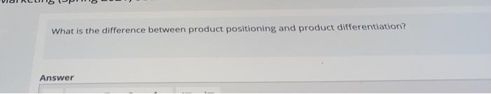 What is the difference between product