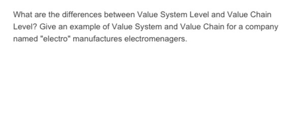 What are the differences between Value System