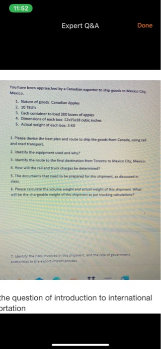 11:52 Expert Q&A Done You have been approached by