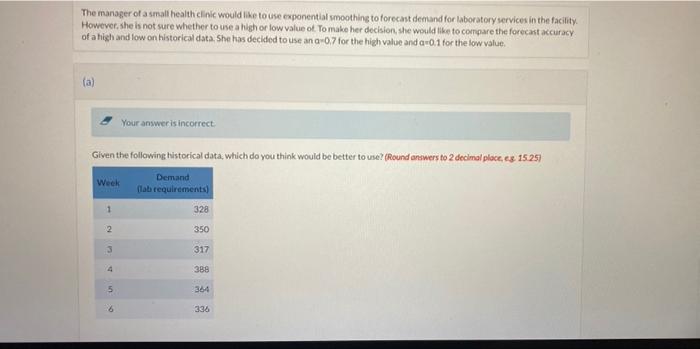 The manager of a small health clinic would like