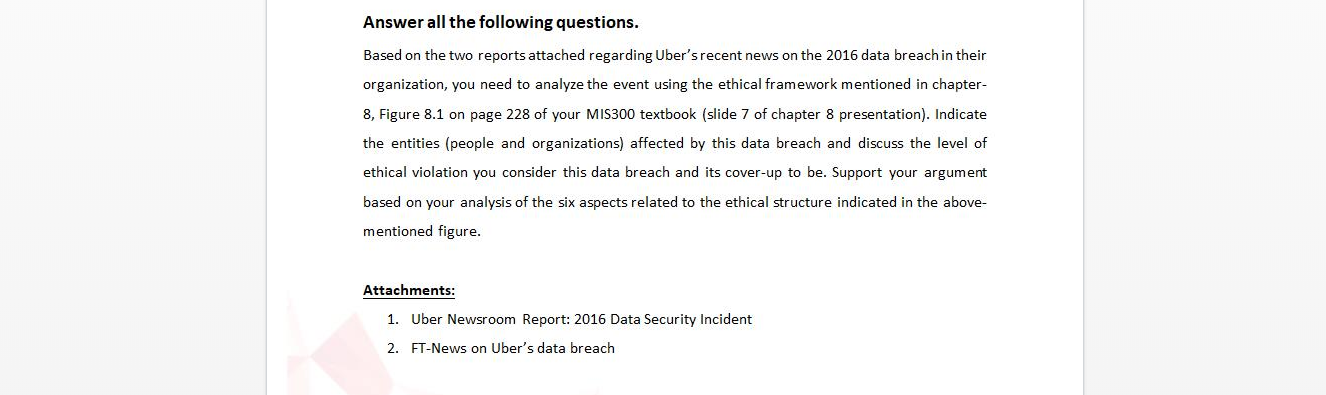 Case study Answer all the following questions.