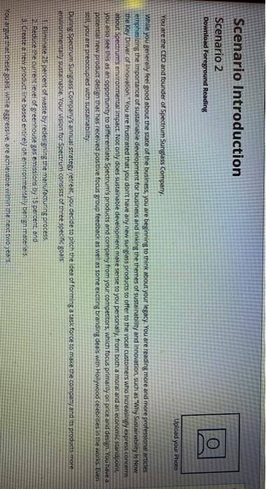 I am the CEO of a given case study. There are