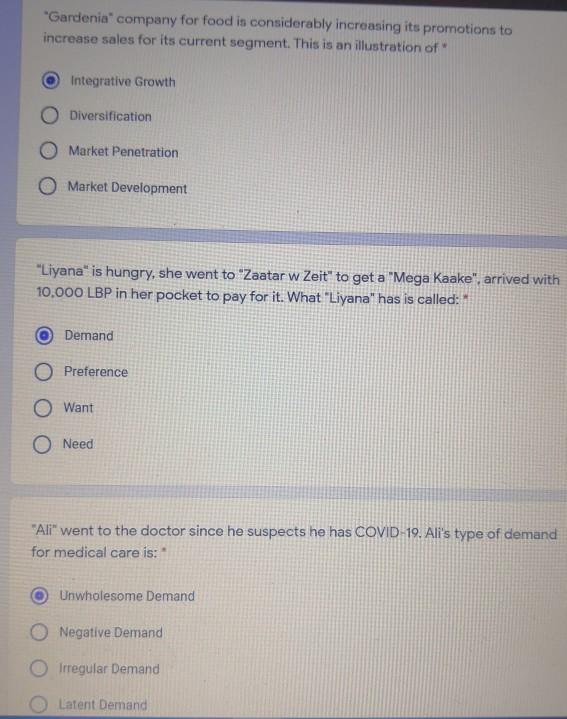 Marketing course "Gardenia company for food is